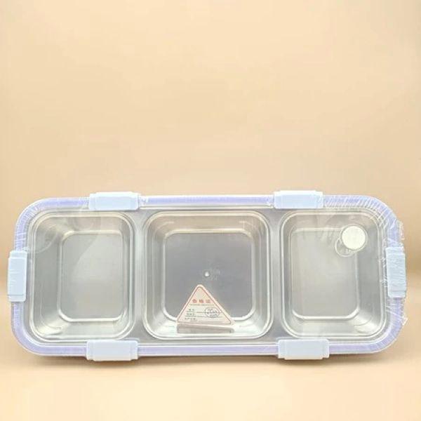 (STAINLESS SUS 304)KOTAK MAKAN BEKAL LUNCH BOX SEKAT