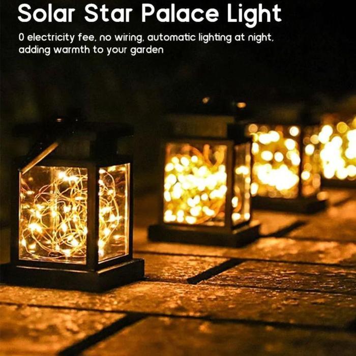 Lampu Lentera Gantung Led Tenaga Surya Dekorasi Taman Luar Ruangan