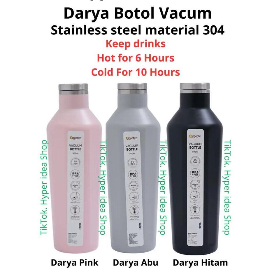 Informa Appetite 500 ml Darya Botol Vacuum Flask - Tumbler Termos Minuman Tempat Air Minum Panas