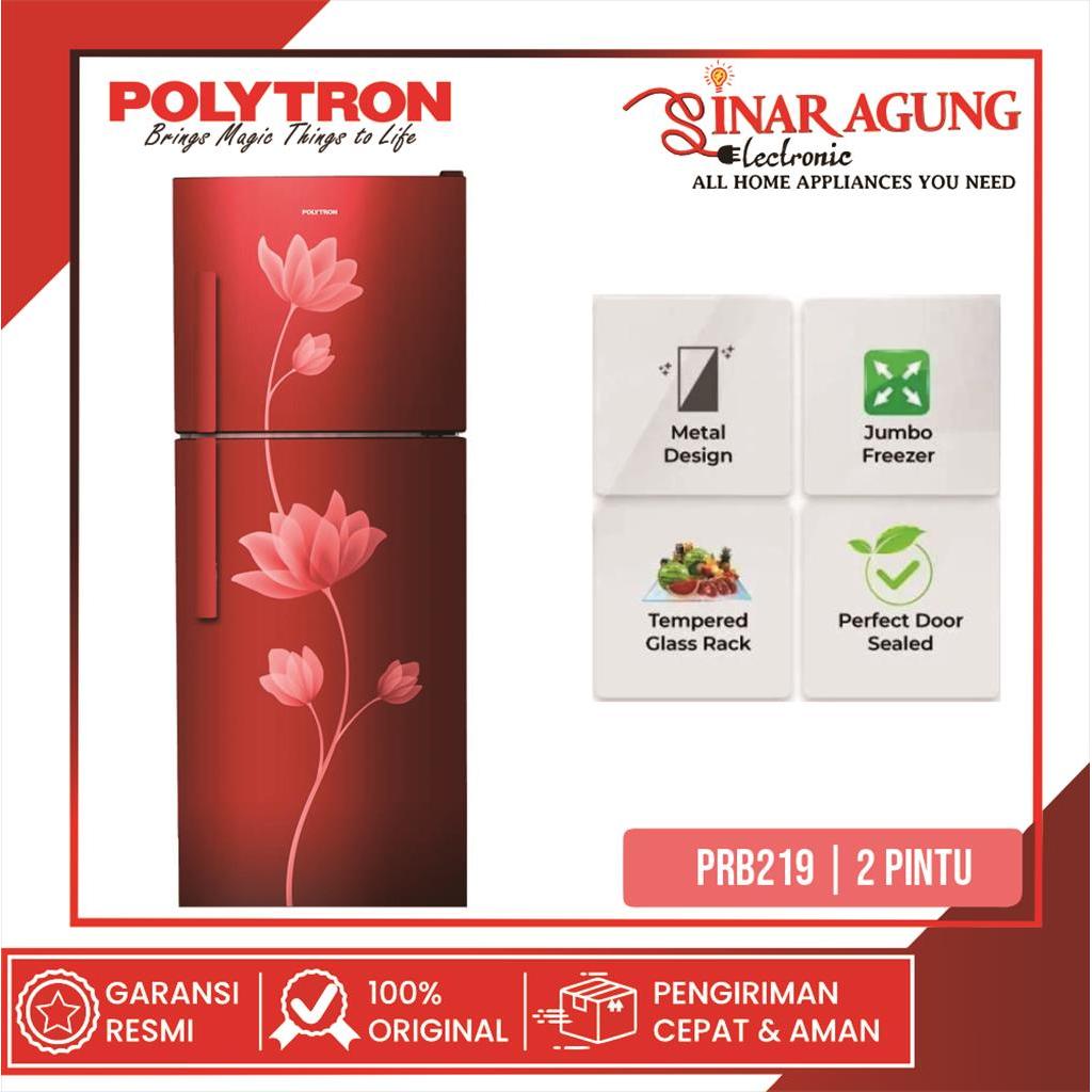 [COD] KULKAS / LEMARI ES POLYTRON KULKAS PRB219R / PRB-219R / PRB219-MERAH TWICE ICE (2 PINTU / 200 