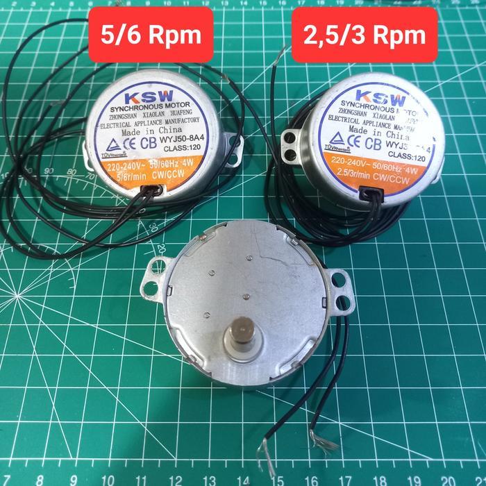 Dinamo Synchronous Motor Rotary Kipas Angin 2.5/3Rpm 5/6Rpm