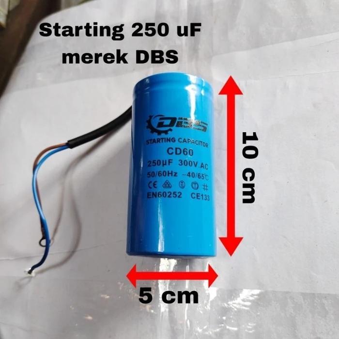 [] Cd60 Kapasitor Motor Starting 450v 150uf / 200uf / 250uf/ 300uf