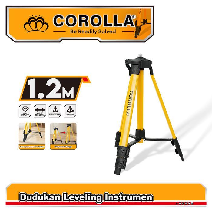 Promo!! Corolla Tripod Laser Level Panjang 1,2/1,6 Meter Stand Holder