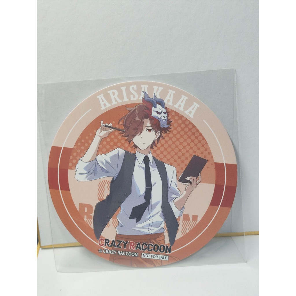 Coaster Crazy Racoon Arisaka Original Japan