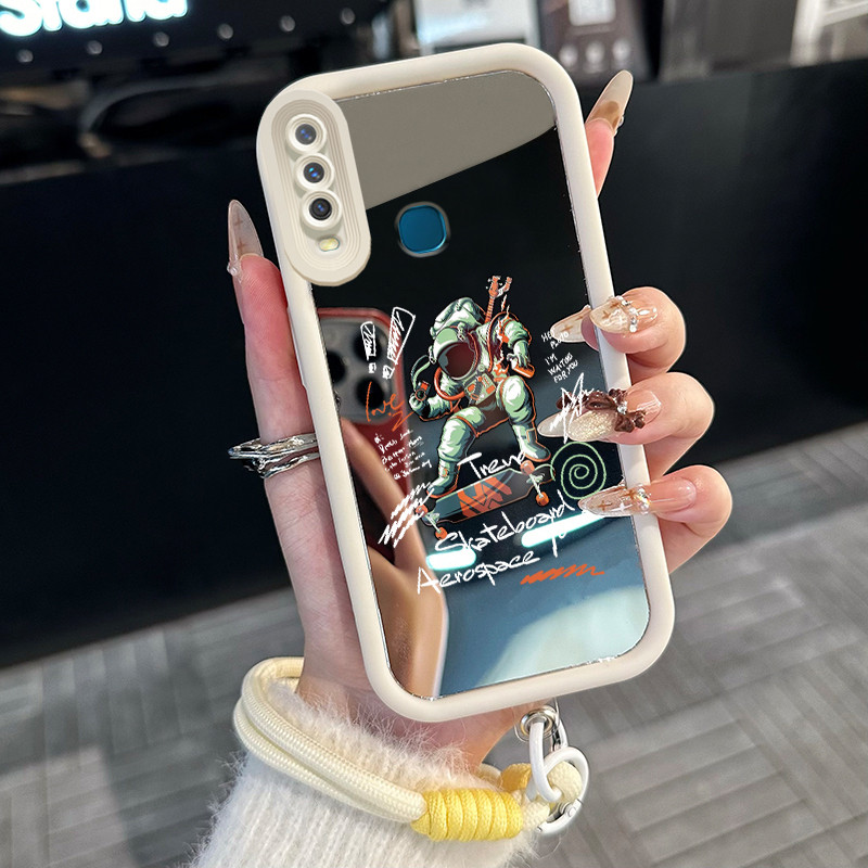 Casing Hp untuk VIVO Y12 Y12i Y15 Y17 Y3 Y3s Case Casing pola astronot Silikon Softcase model baru K