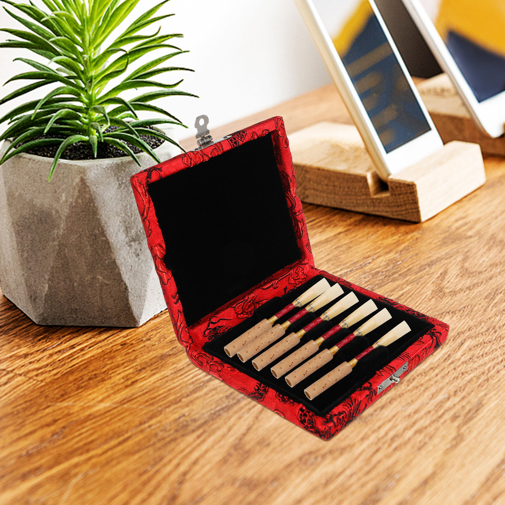 Oboe Reed Storage Case 6 Capacity Lightweight Cloth Cover Protective Oboe Reed Organizer Instrument