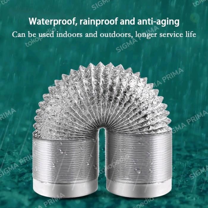 Flexible Ducting 6 Inchi Pipa Exhaust Alumunium Foil 6" Terlaris