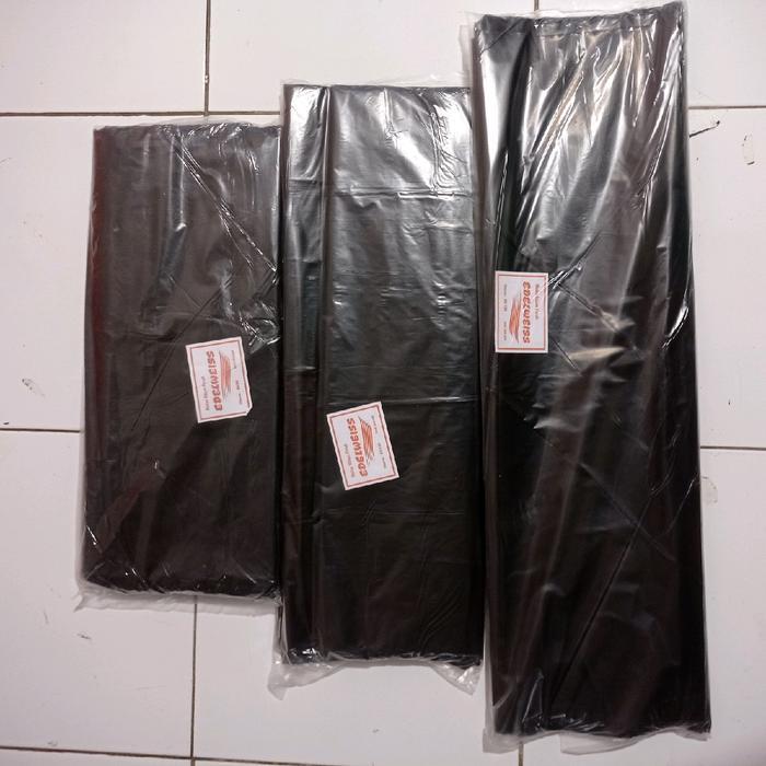 PLASTIK MULSA KEMASAN 1KG/ PLASTIK LAYANGAN / MULSA HITAM PERAK/MULSA KILOAN Tanaman
