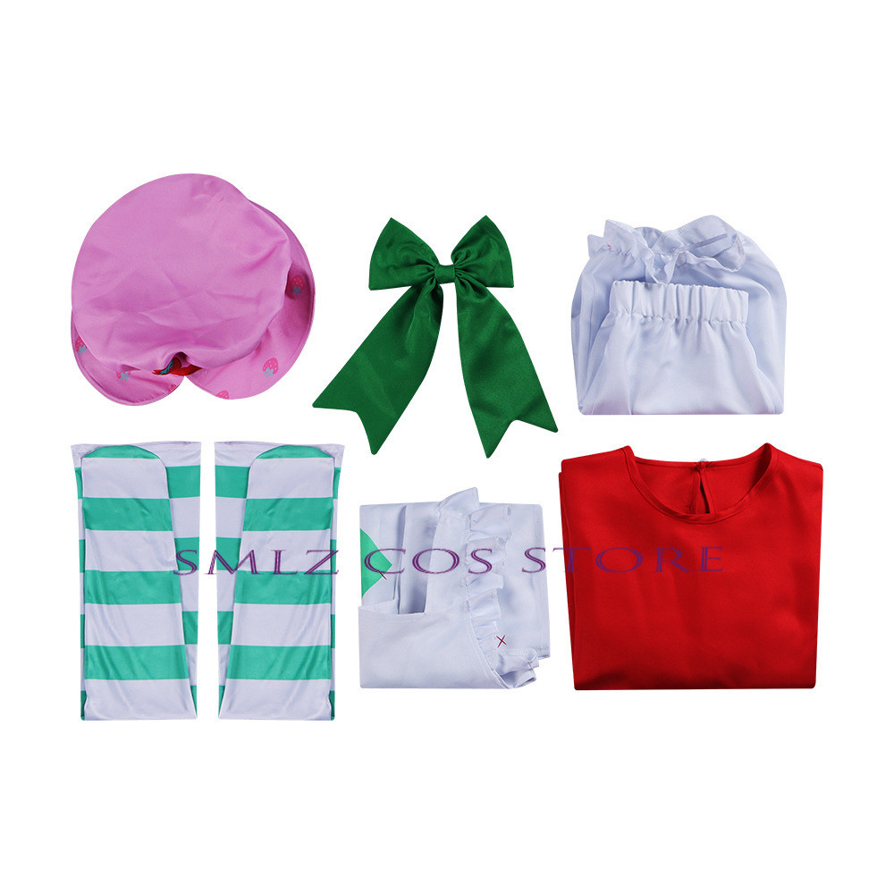 Miss Strawberry Cosplay 1980 Classic Costume Women The World Of Strawberry Shortcake Cute Dress