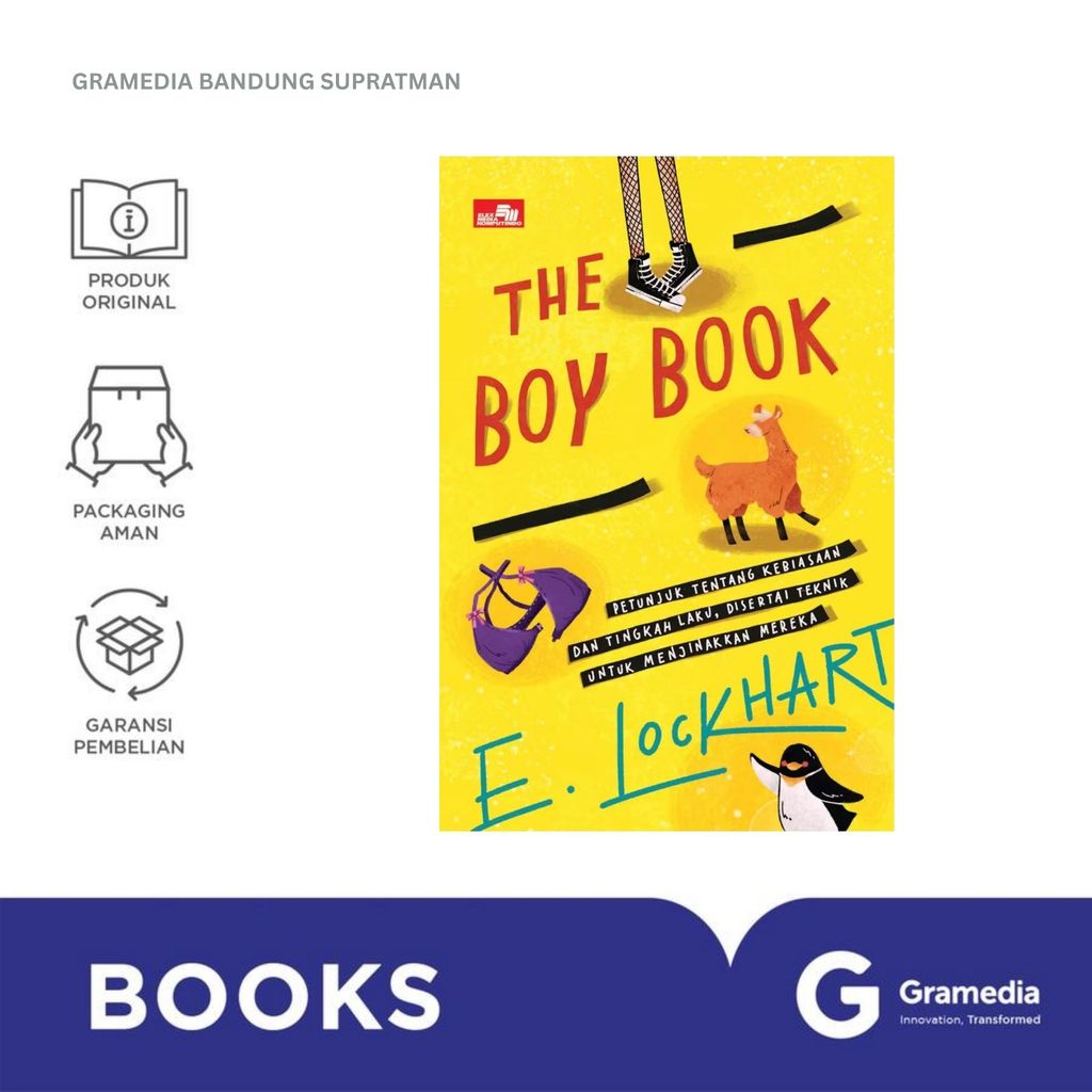 Gramedia Bandung Supratman | Buku Novel THE BOY BOOK | Buku Novel Original Gramedia