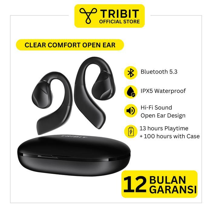 TRIBIT OpenGo Open-Ear Earbuds Wireless Earhook