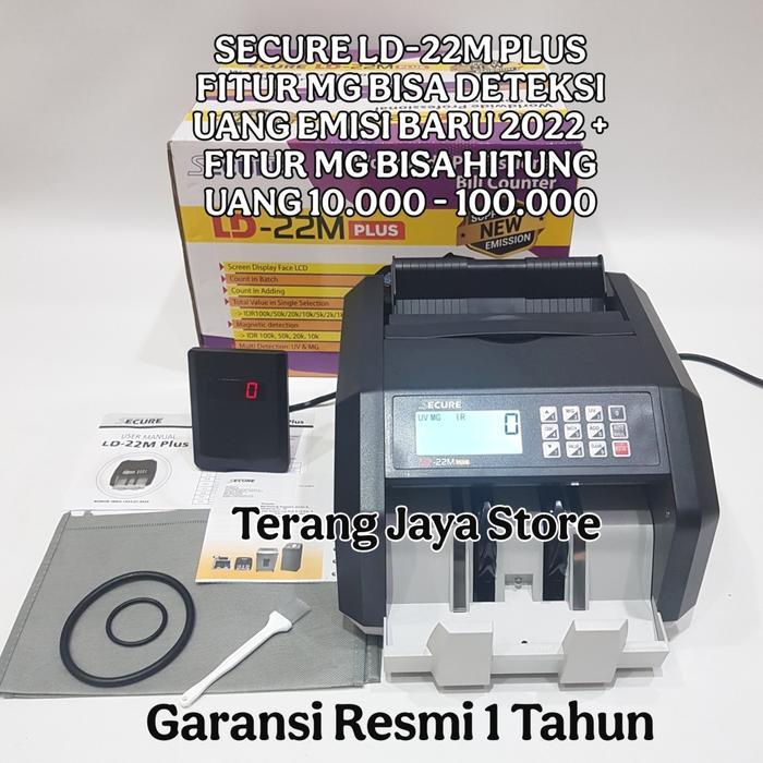 Mesin Penghitung Uang Secure Ld-22M Plus Money Counter Secure Ld22M+ Mesin Hitung Uang Secure