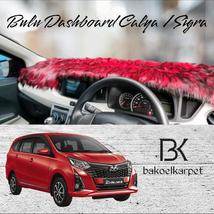 Alas Bulu Dashboard Mobil Custom Calya / Sigra Presisi - Car Accessories Dasbor