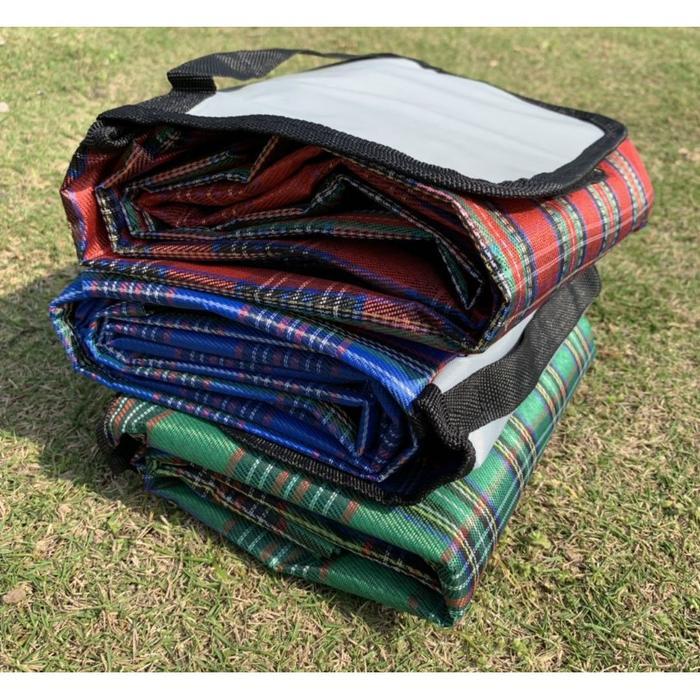 (Bisa Cod) Matras Tikar Lipat Besar Tiker Piknik 150 X 180 Cm / Foldable Camping Karpet Tamasya