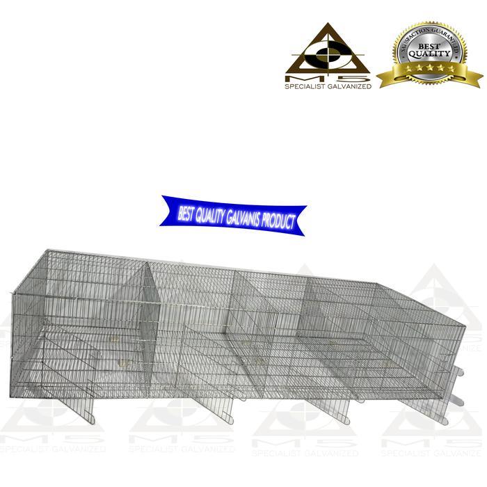Kandang Kelinci Galvanis - Breeding / 200.70.50 / 4 Hole
