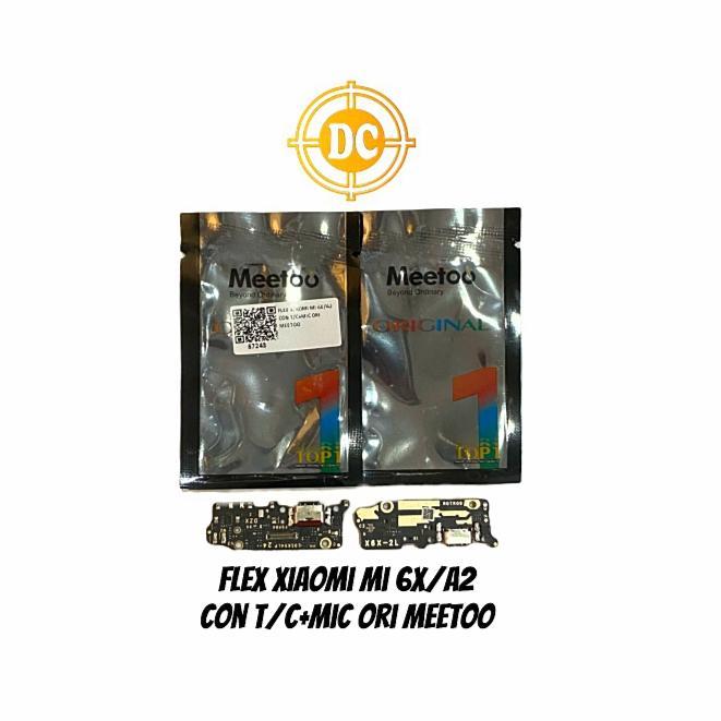 FLEXIBEL CAS XIAOMI MI6X MIA2 - PAPAN CHARGER MI 6X CON TC+MIC ORI IC MEETOO