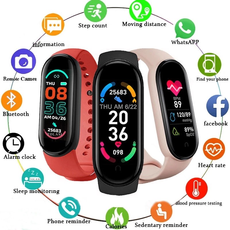Original SmartWatch for  M8 M7 M6 Smart Bracelet Silicone Sport Watch M4 M3 M5 Smartwatch Sport Fitn