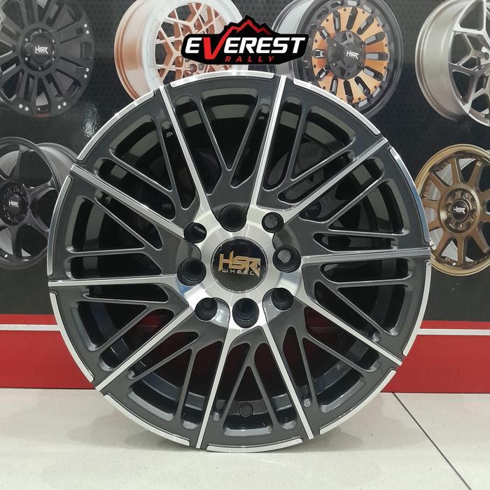 Velg Racing Standar Mobil Toyota Avanza Ring 14 Warna Grey HSRWHEEL