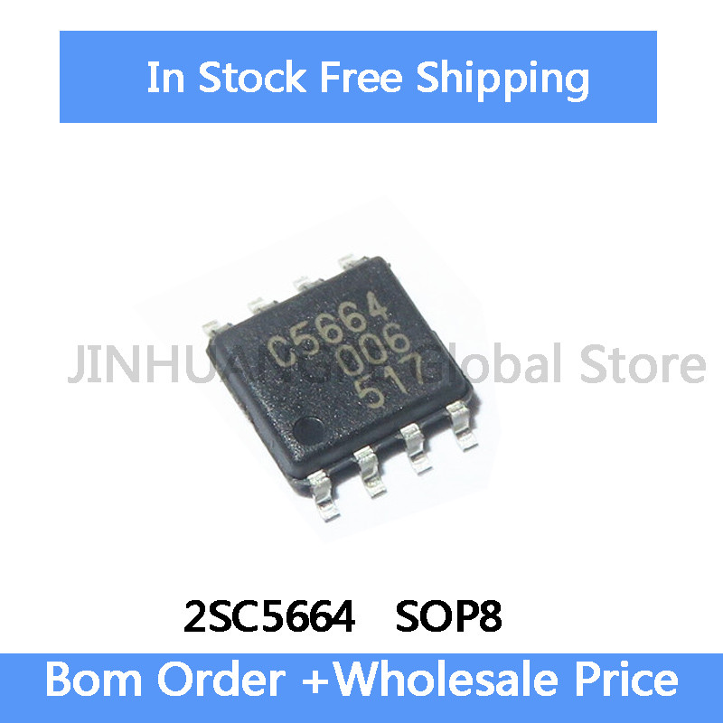 10Pcs 2SC5664 C5664 Driver Chip SMT SOP-8 Automotive Engine Body Computer IC Chip 100% Quality IC In