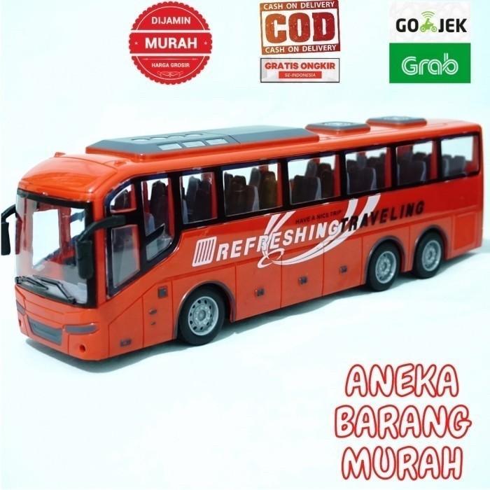 Tatajoy - Mainan Mobil Remot Control Rc Bus Rc Bis Diecast Bis Kota Busway Baterai Remote Asli