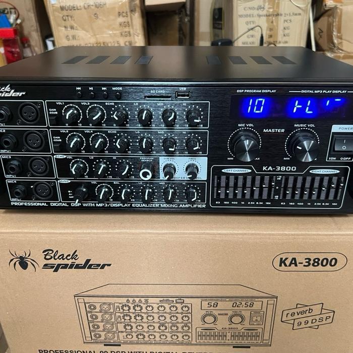 AMPLI BLACK SPIDER BS KA3800 POWER AMPLIFIER BLACKSPIDER BS KA 3800