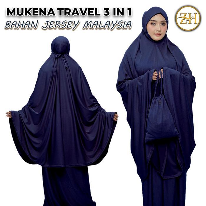 ( GRATIS TUSPIN HIJAB ) PREMIUM MUKENA MALAY MUKENA JERSEY MUKENA Dewasa Wanita Bahan Jersey Premium