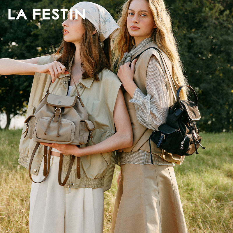 LA FESTIN Original Brand 2025 New Backpacks Woman Fashion Shoulder Bag Large Capacity Tote Bag