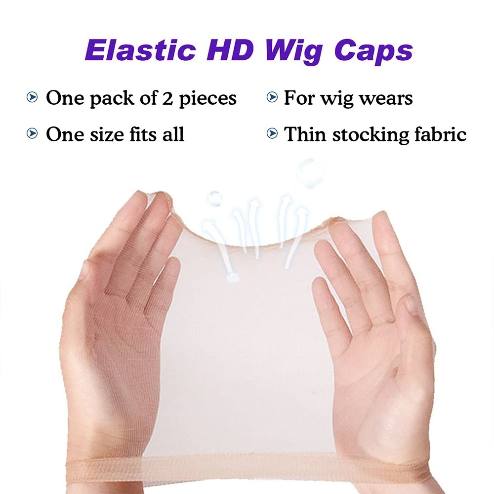 1/5/10 Pack Invisible HD Wig Cap For Lace Front Wig Transparent Wig Cap for Wig Stocking Wig Caps