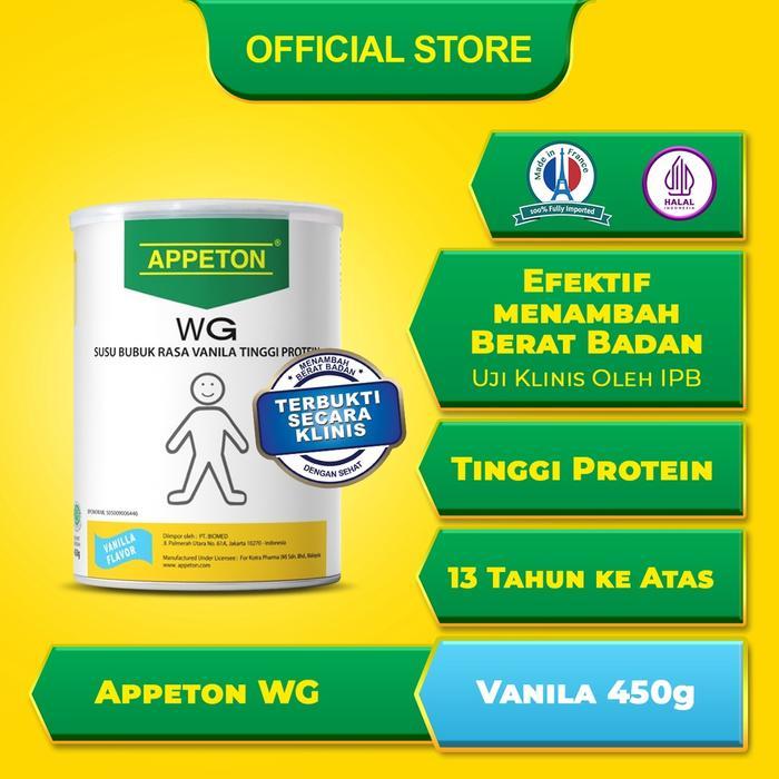 SUSU APPETON WG DEWASA 450GR RASA VANILLA