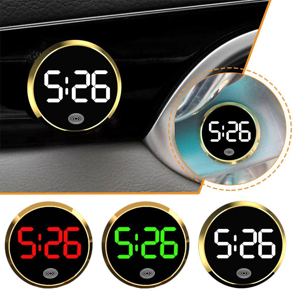 Car Luminous Clock For Car Vehicle Watch Novelty Car Clock Touch Type Mini Digital Clocks Auto