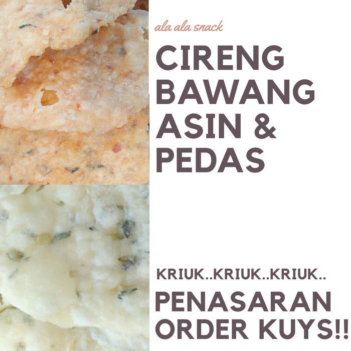 "New" KRIPIK CIRENG ARIL BAWANG 250GR oleh oleh bandung Keripik Makanan Food Snacks Goreng Pedas