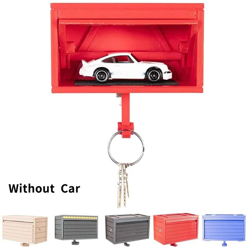 Car Garage Key Holder With Opening Door Wall Hanging Key Holder, Fun 3D Printed Key Organizer, Easy