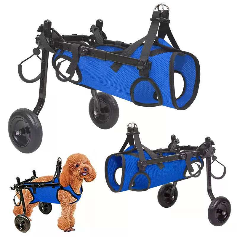 Adjustable Small Dog Wheelchair For Back Legs Disabled Pets Leg Brace Mobility Aid For Small Pets