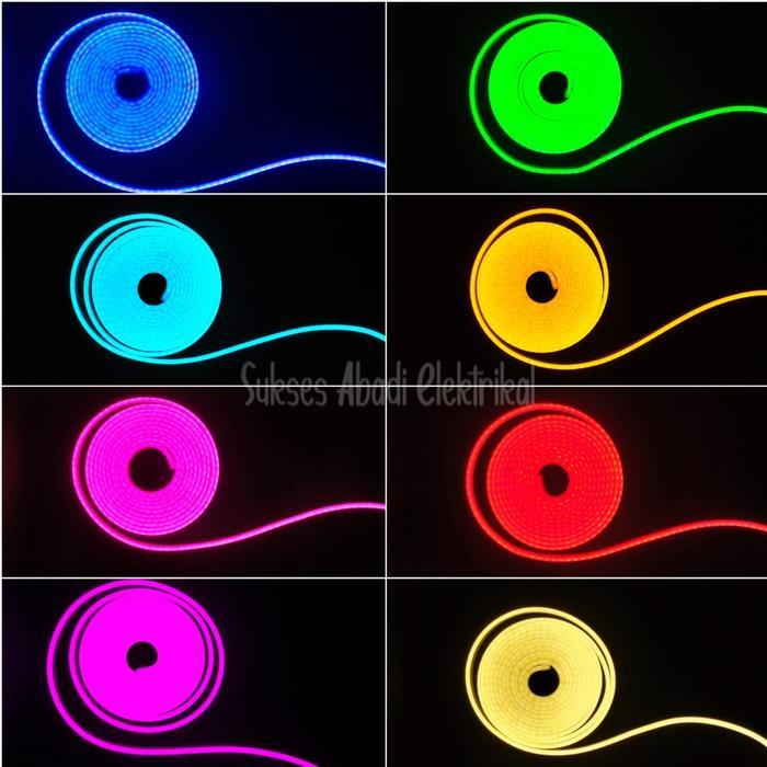 LAMPU LED STRIP NEON FLEX 120LED 12V