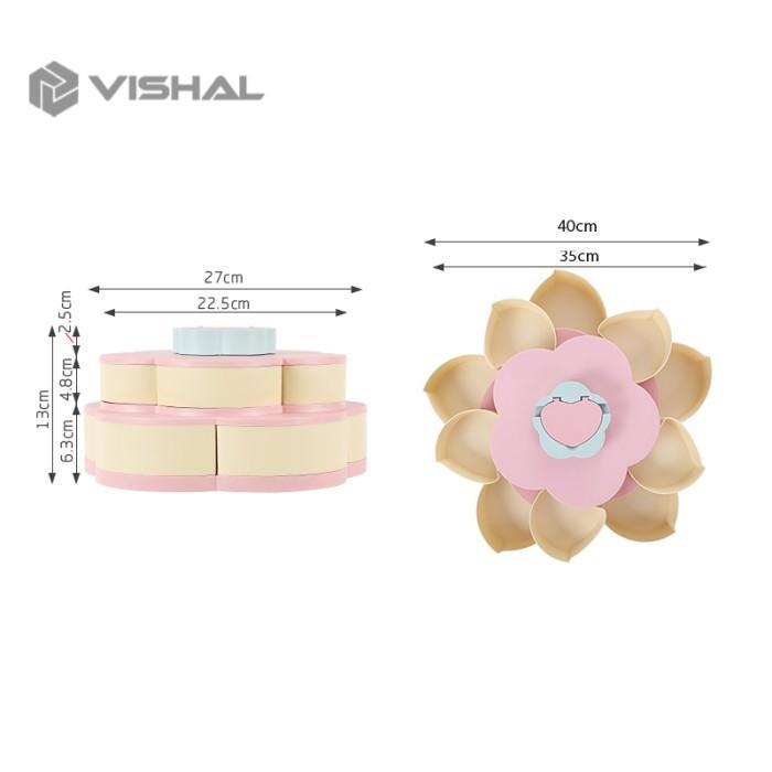 TOPLES BUNGA 2 TINGKAT / TOPLES PUTAR BENTUK BUNGA / DW-02