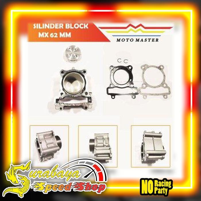 Moto Master Silinder Blok Klx Mio Mx P 63Mm 58.5Mm 60Mm 62Mm 65Mm Ori