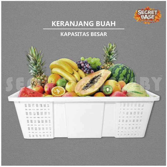 "New" [COD] KERANJANG BUAH - Kondisi Baru / Keranjang Parcel / Keranjang Serbaguna Plastik Putih