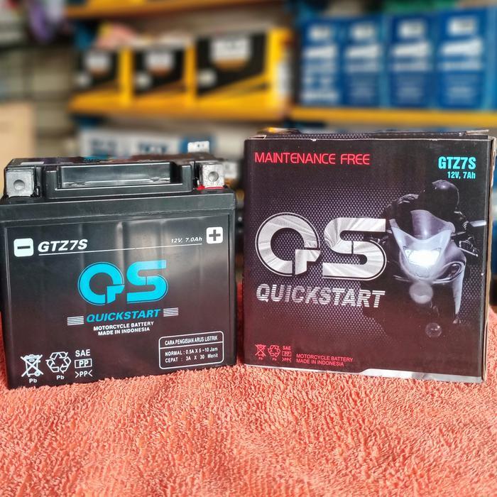 Aki Qs Mf Gtz7S Untuk Satria Fu 150, Gsx150, Vario 125/150, Cb/Cbr 150