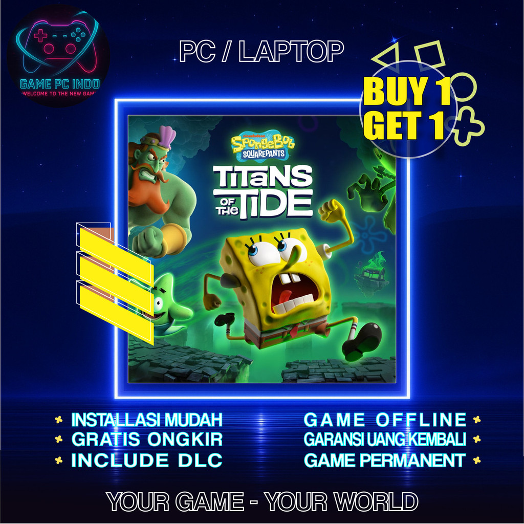 Spongebob Square Pants Titans Of The Tide PC Laptop / Game Spongebob