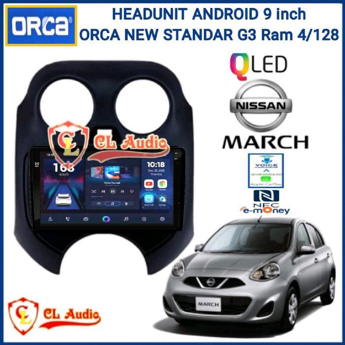 Head Unit Android Orca 9 Inch Oem Nissan March