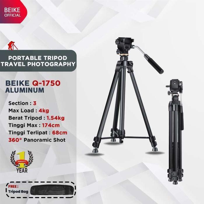 Beike Q1750 Beike Q 1750 Tripod Kamera Garansi Resmi