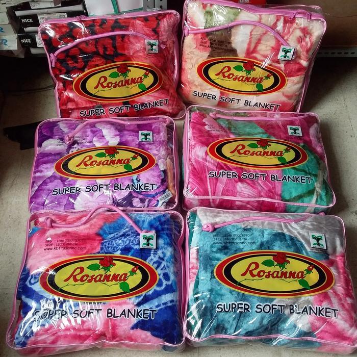 TERMURAH selimut bulu rosanna jumbo 180x210cm READY STOCK