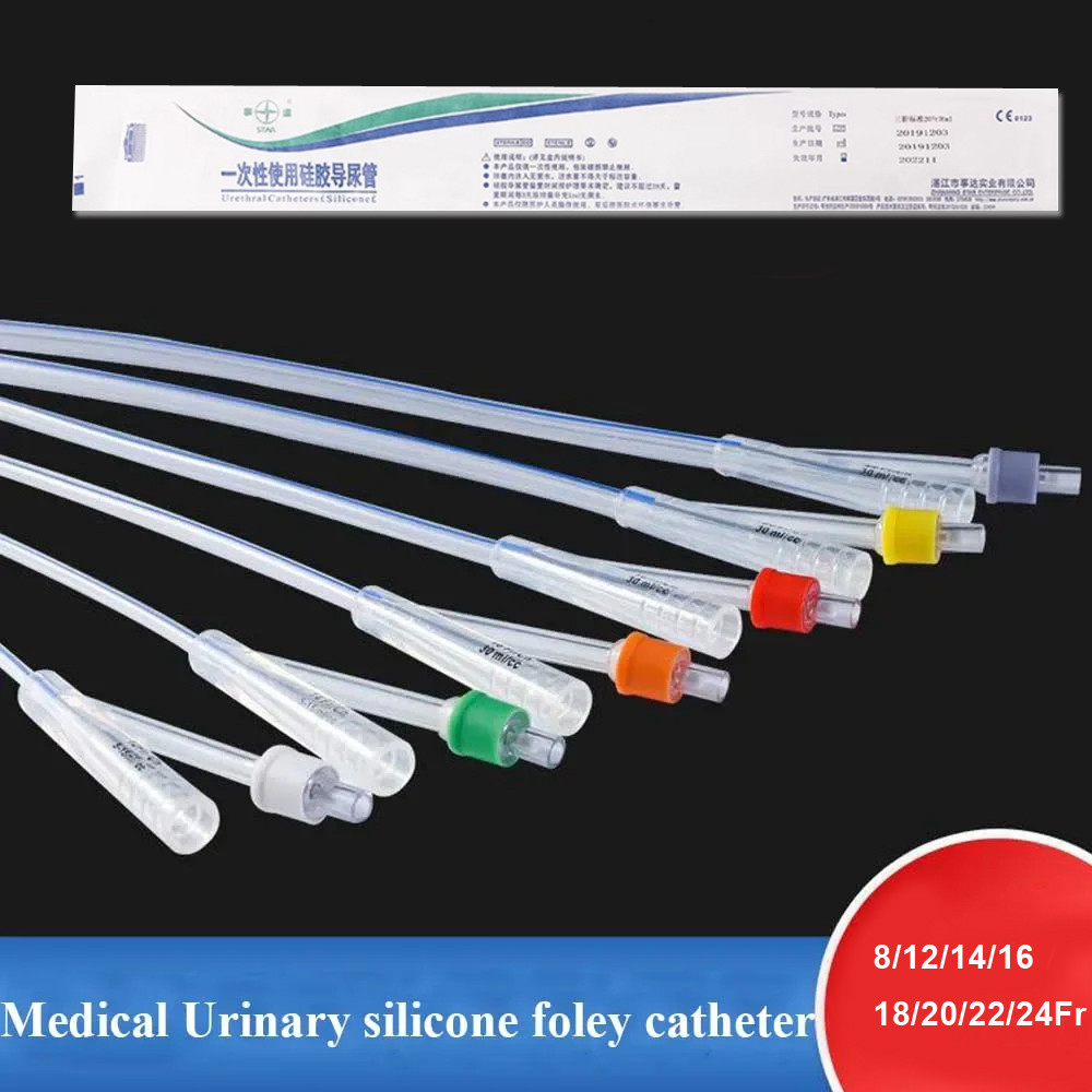 Urine Catheter Medical Sterilization Disposable Urethral Catheters Stretching 2Way
