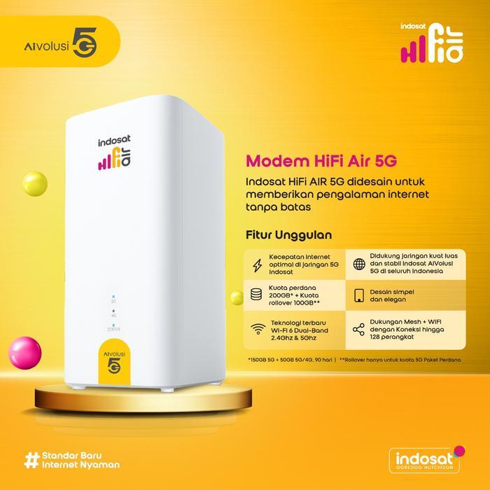 INDOSAT HIFI AIR 5G H2 MODEM 5G HIGH SPEED 200GB