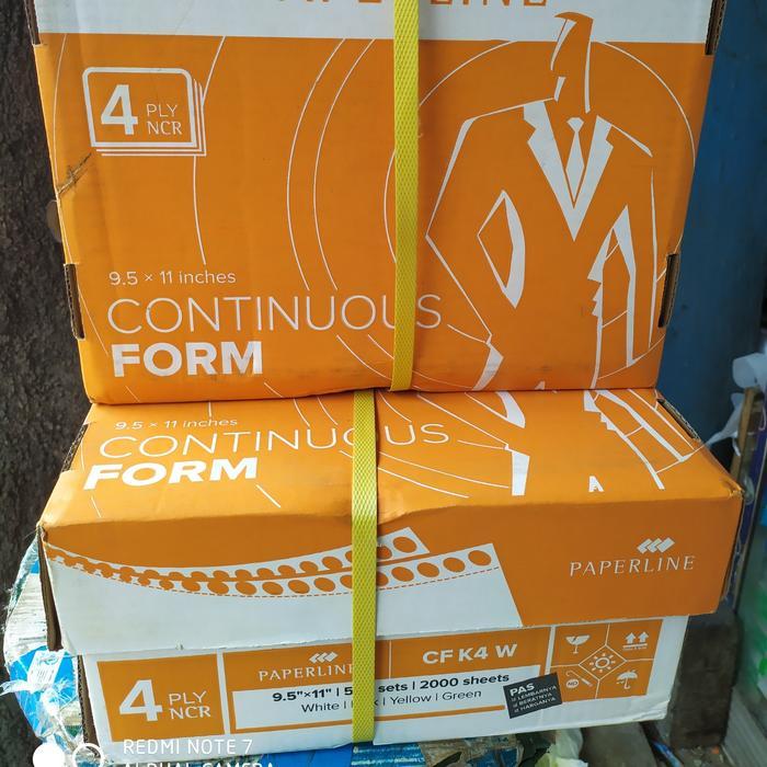 Continous Form 4 Ply Paperline.