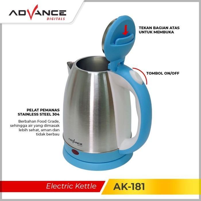 Advance AK-181 Kettle Listrik 1,8 liter / Teko Listrik Advance AK 181