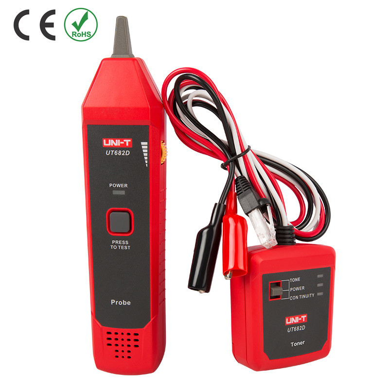 UNI-T UT682 UT682D Network Wire Tester Tracker RJ11 RJ45 Wire Line Finder Handheld Cable Testing