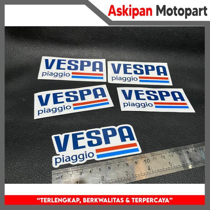 Stiker logo vespa piaggio