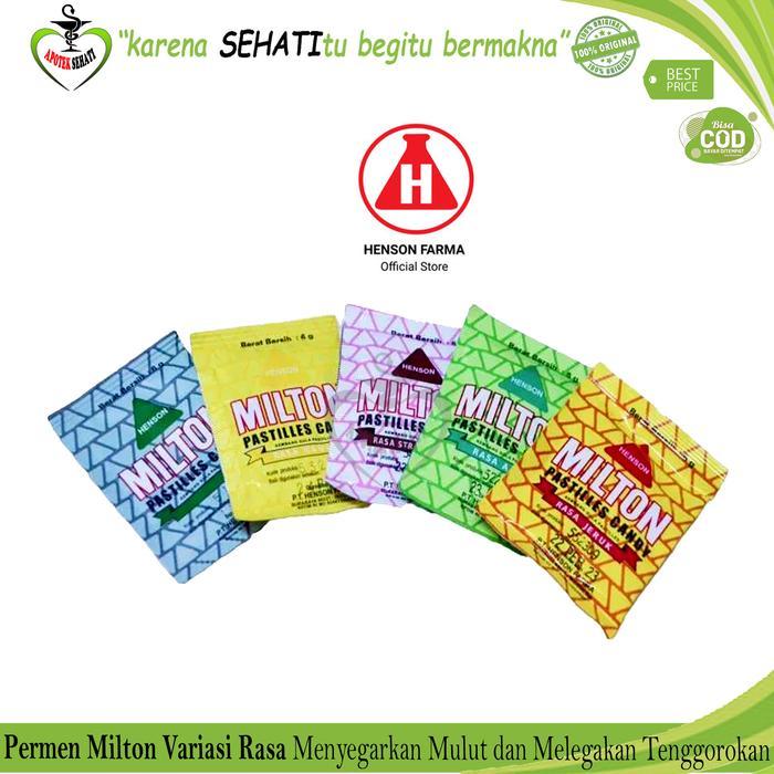 Milton Permen Sachet All Varian Milton Pastiles Candy Henson Farma