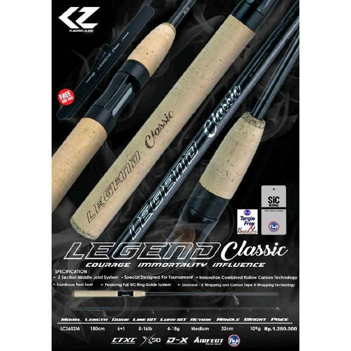 JORAN SPINNING KAMIKAZE LEGEND CLASSIC 180CM 8-16LBS FUJI